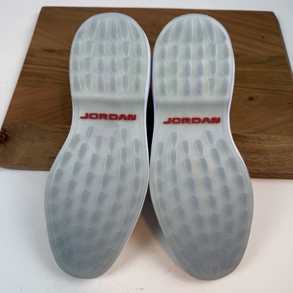 New Mens Nike Air Jordan ADG 4 White Pure Platinum Leather Golf Sneakers Sz 8.5 - Picture 7 of 8